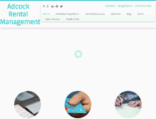 Tablet Screenshot of adcockrentalsnc.com